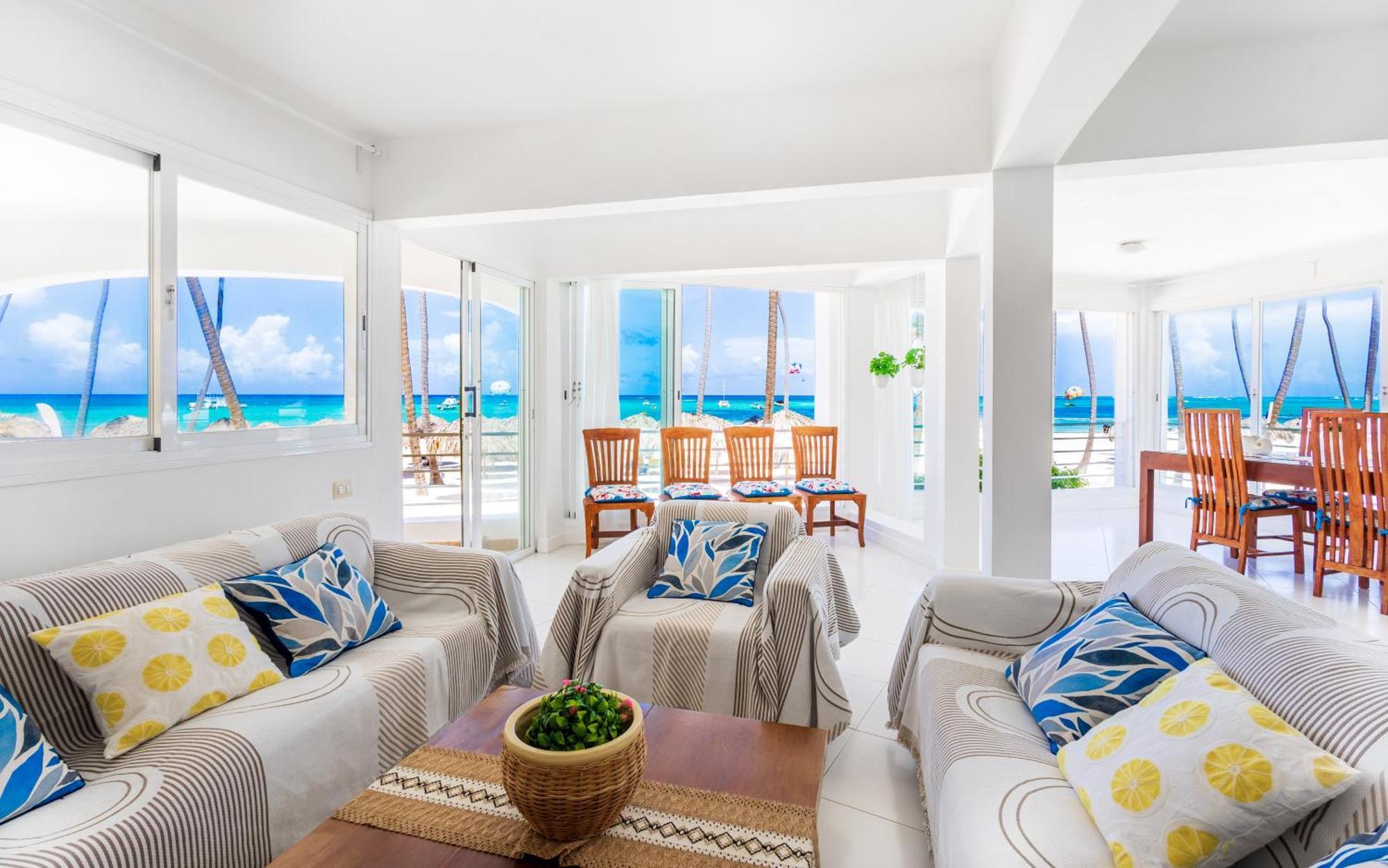 Prime Ocean View Punta Cana Apartments - 3-Bedroom Getaway With Private Terrace On Bavaro Beach Buitenkant foto