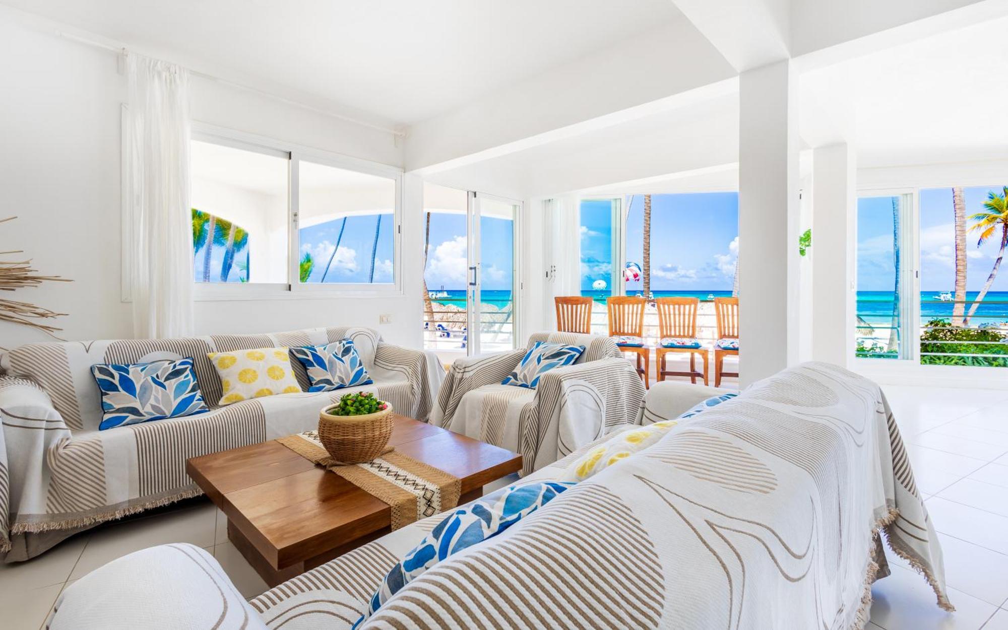 Prime Ocean View Punta Cana Apartments - 3-Bedroom Getaway With Private Terrace On Bavaro Beach Buitenkant foto